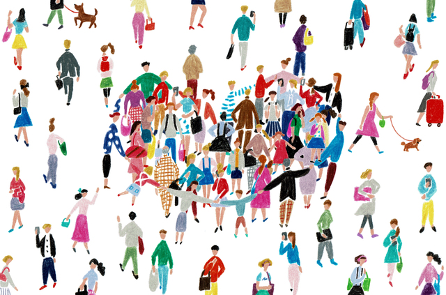 市民が協力して活動する様子